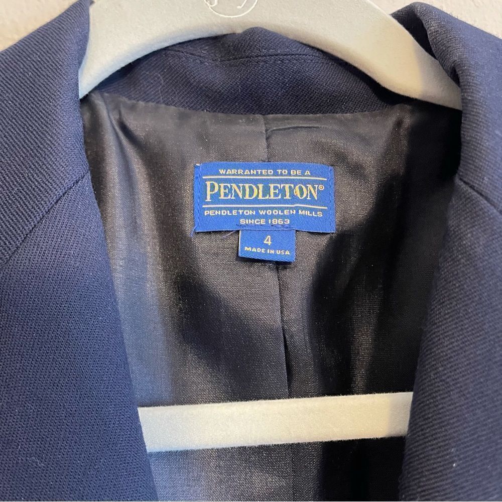 pendleton navy blazer size 4 - Picture 3 of 6
